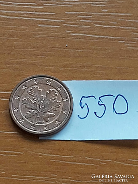 Germany 1 euro cent 2002 / f 550