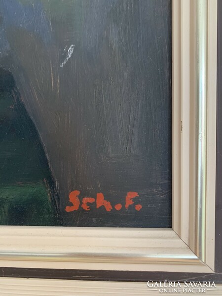 Schey Ferenc csendélet festmény olaj farost 60x80