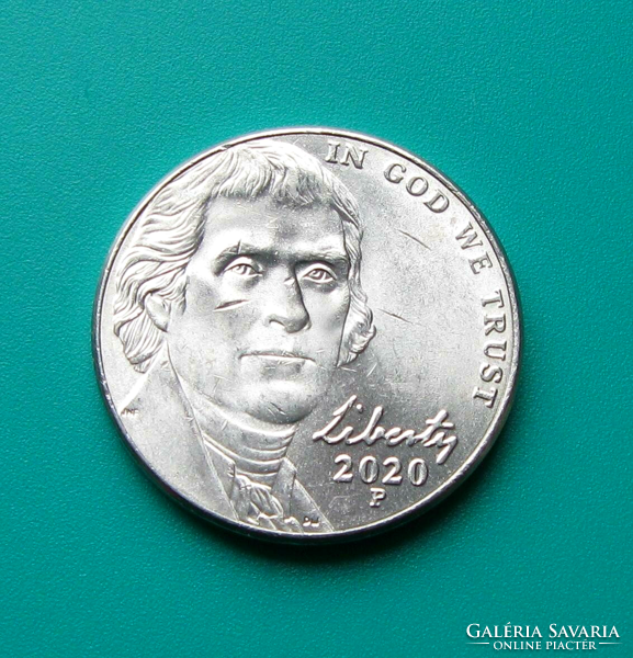 USA - 5 cent -  2020 - Thomas Jefferson - "P"