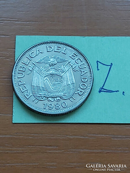 ECUADOR 1 SUCRE 1980  Acél nikkel bevonattal  #Z