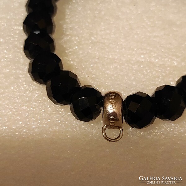 Thomas sabo onyx silver bracelet size 