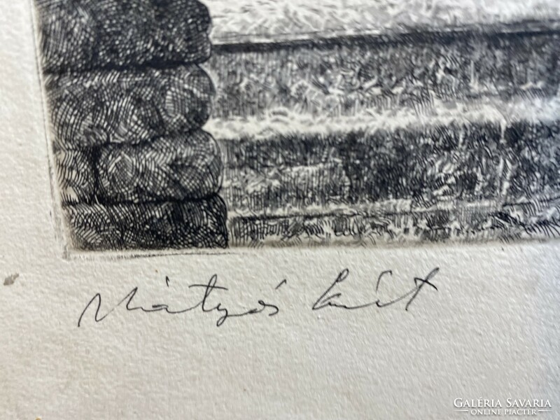 Great élés mercenary: Matthias well (etching)