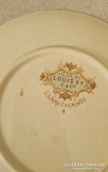 Sarreguemines French porcelain faience plate