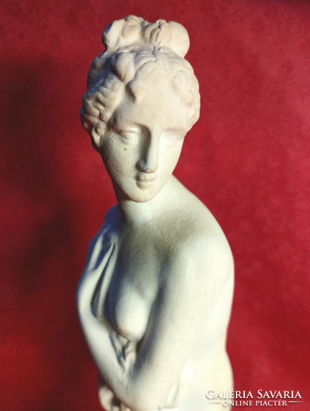 Female nude, alabaster statue