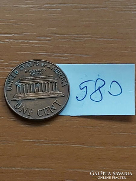 Usa 1 cent 1971 s, san francisco, copper-zinc 580