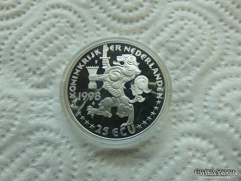 Netherlands silver 25 ecu 1998 pp 25 grams 02