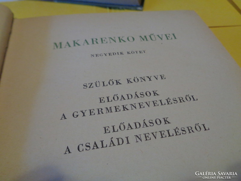 Two volumes of Makarenko's works on child education