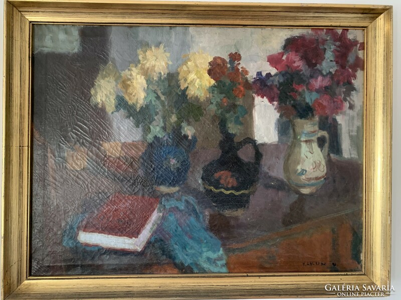 Kakusz Dalma festmény 60x80 olaj/ vaszon