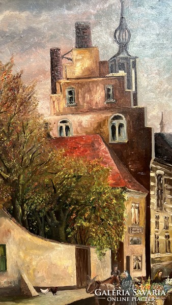 German landscape - framed, signed oil painting