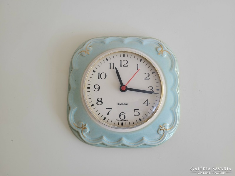 Retro German ceramic wall clock mid century wall clock