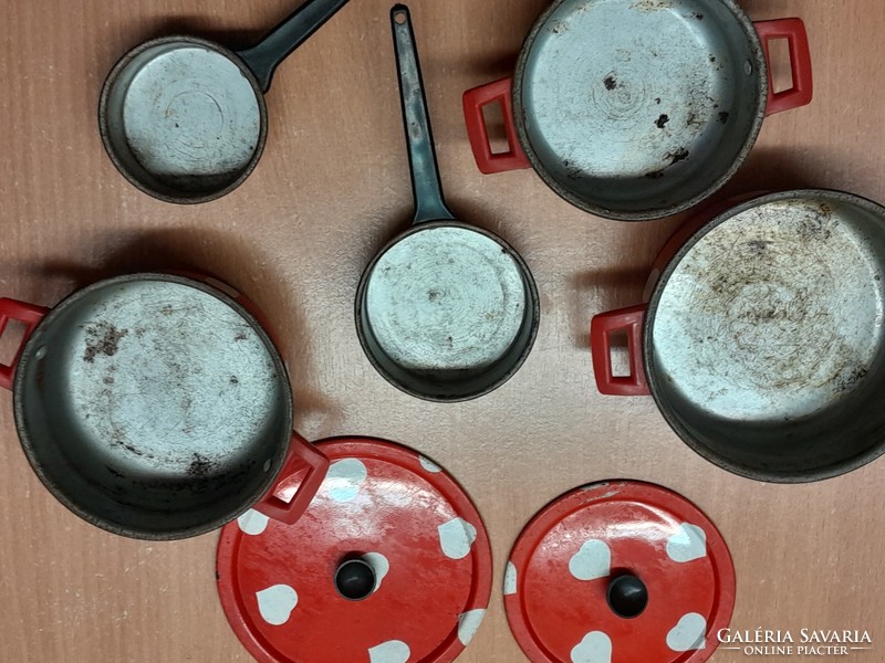 Retro metal toy kitchen utensils