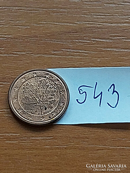 NÉMETORSZÁG 1 EURO CENT 2005 / F  543