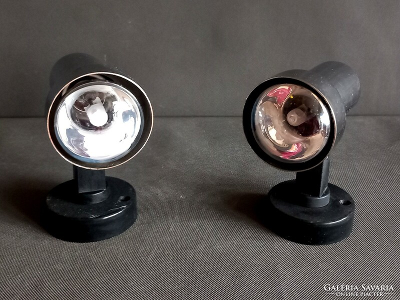 Pair of chrome wall lamps vintage negotiable targetti sankey