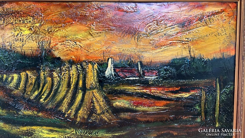 Modern landscape oil painting in a nice frame