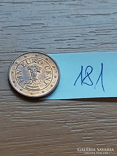 Austria 1 euro cent 2005 mint 181