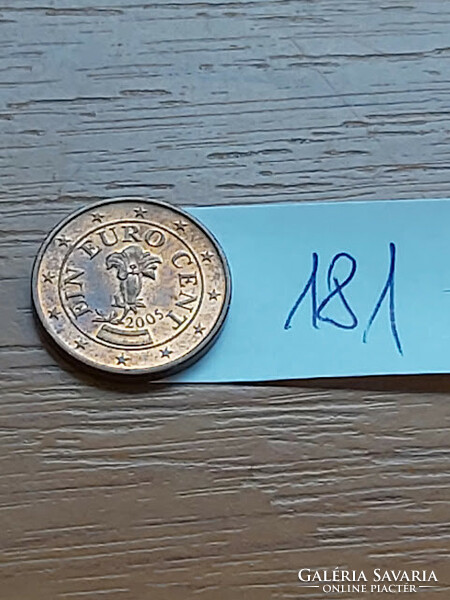 AUSZTRIA 1 EURO CENT 2005 Tárnics  181