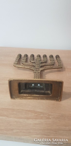 Copper menorah