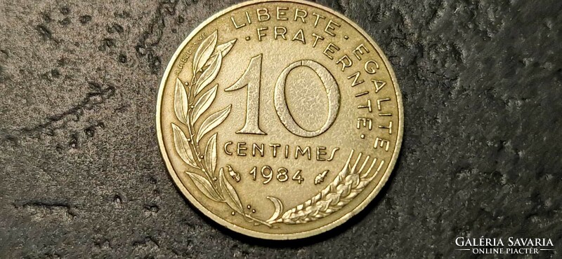 Franciaország 10 centime, 1984.