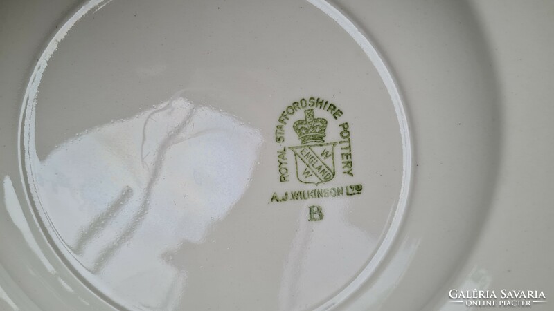 Royal Staffordshire English porcelain faience plates,