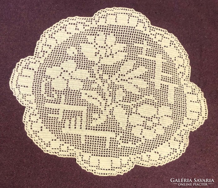 Nice crochet tablecloth
