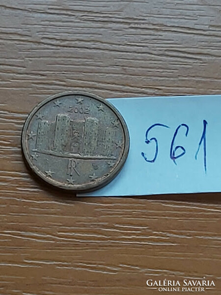 Italy 1 euro cent 2002 castel del monte (Apulia) 561