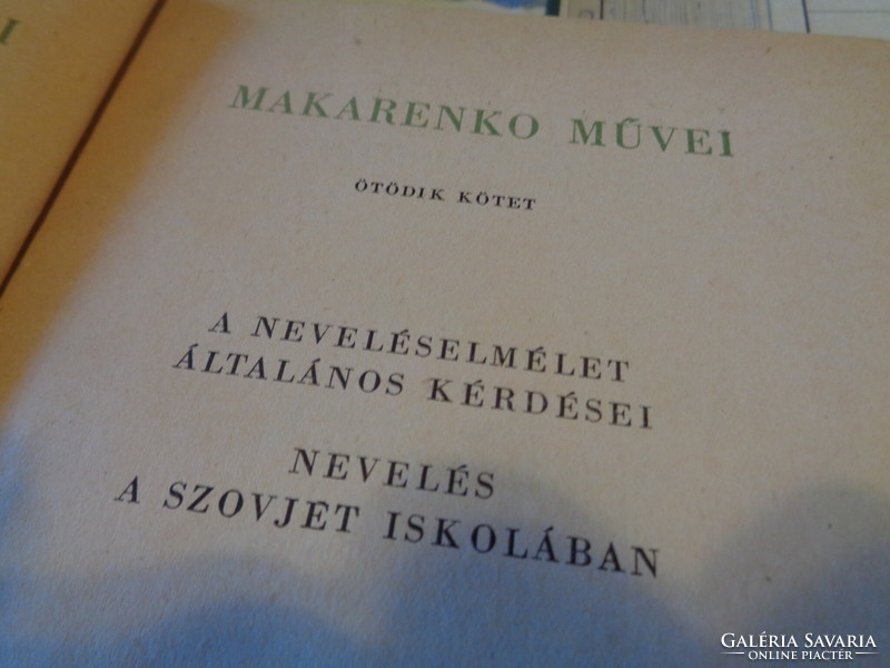 Two volumes of Makarenko's works on child education
