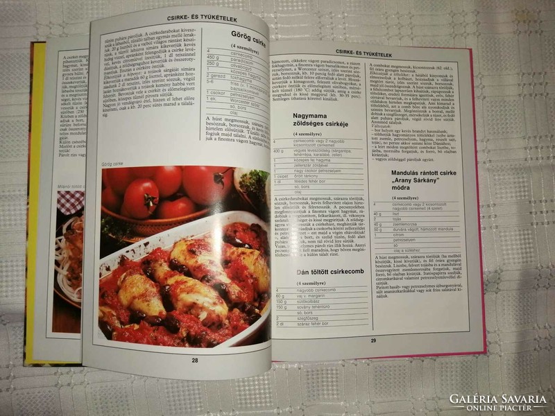99 szárnyasétel 33 színes ételfotóval (Lajos Mari-Hemző Károly) c. szakácskönyv