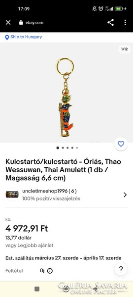 Thao Wessuwan új aranyozott kulcstartó