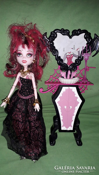 Original mattel - monster high barbie doll room furniture scary mirror cabinet 28cm according to the pictures