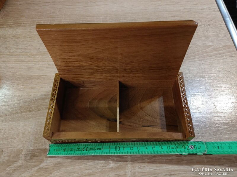 Xiv ver beograd wooden box with metal decoration