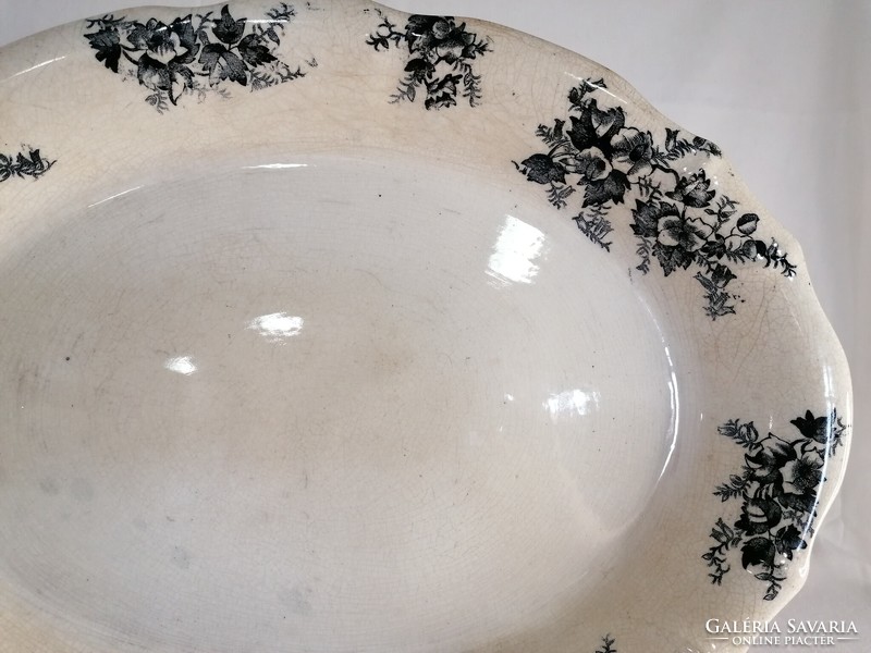 Antique oval bowl