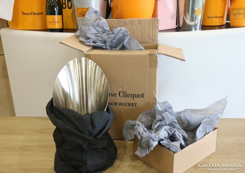 Veuve clicquot magnum champagne stainless steel champagne ice bucket - original French bar equipment