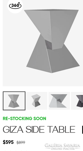 Gíza piramis modernista design szék,  asztalka  ALKUDHATÓ
