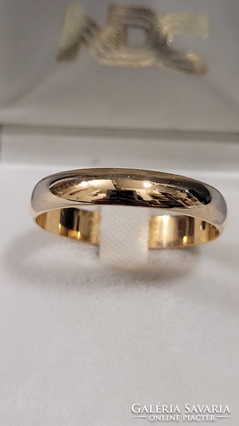(2) 14 K arany jegygyűrű, karika gyűrű 3,53 g
