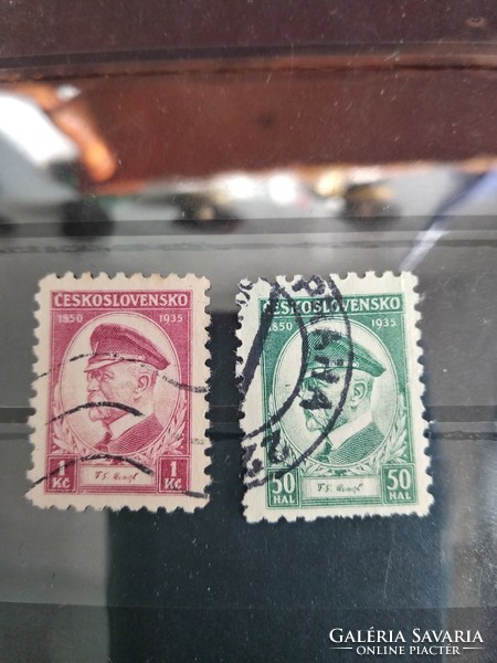 Csehszlovákia, Maszaryk, 1935, 50 fillér, 1 korona