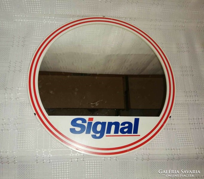 Signal fogkrém reklám tükör átm. 32 cm