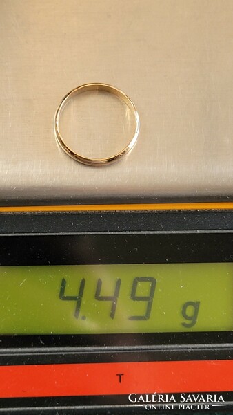 (4) 14K gold wedding ring, wedding ring 4.49 g