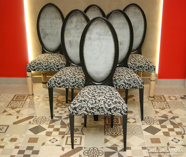 Luxury design dining chairs from Italy - with anthracite frame