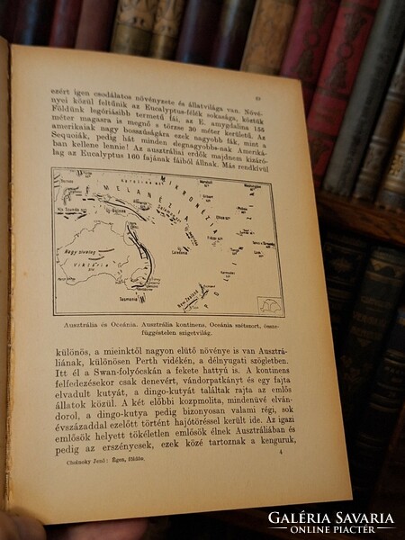 1934 First edition jenő cholnoky: sky, ground - beautiful ex libris - library of the Hungarian Geographical Society