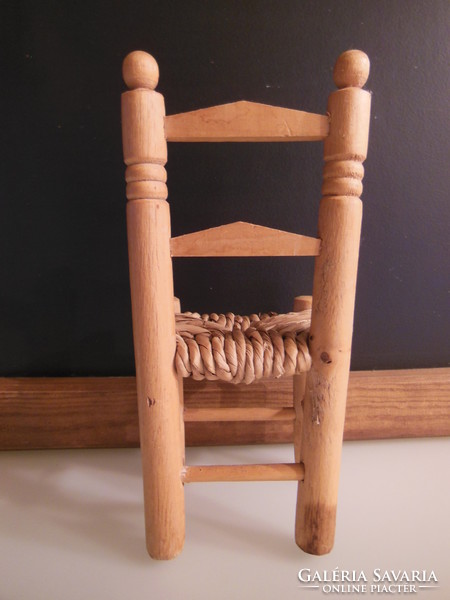 Chair - wood - 19 x 9 x 8 cm - old - Austrian - perfect