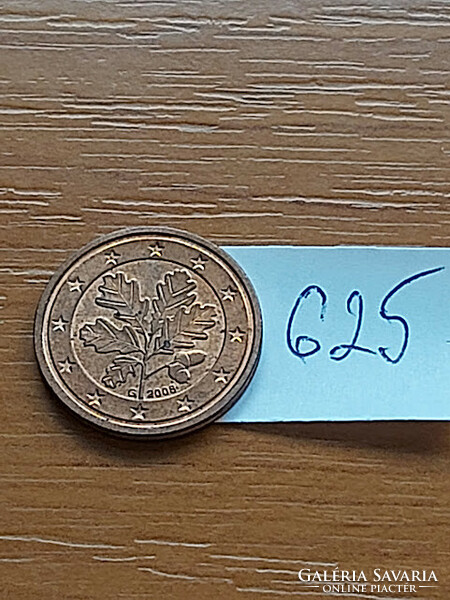 NÉMETORSZÁG 2 EURO CENT 2008 / G  624