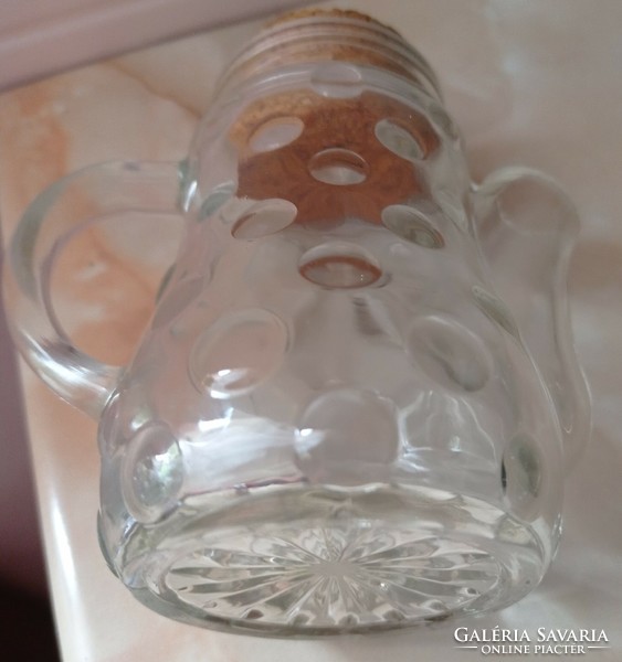 Cam bottle with spout and stopper
