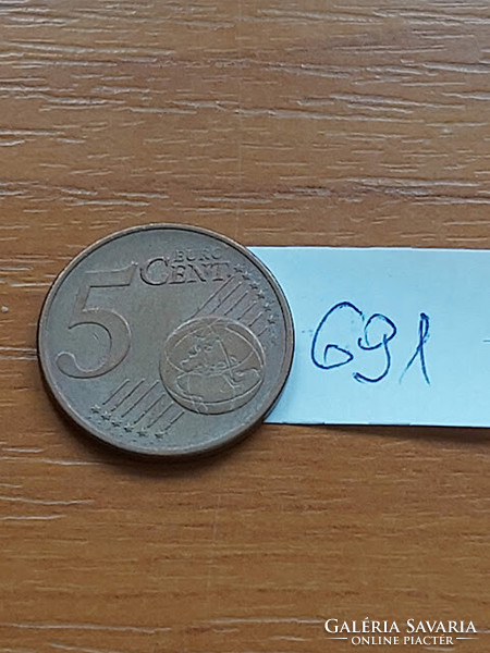 NÉMETORSZÁG 5 EURO CENT 2007  / A  691