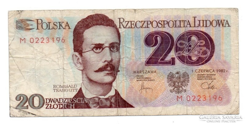 20       Złoty     1982   Lengyelország