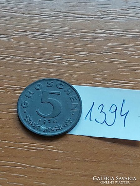 AUSZTRIA 5 GROSCHEN 1976  CINK  1394