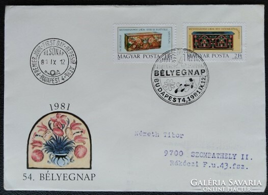 Ff3474-5 / 1981 stamp day - bridal chests stamp series ran on fdc