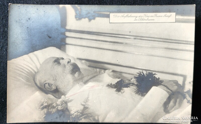 1916 Habsburg Emperor József Franz, king of Hungary died funeral original and contemporary photo - sheet image