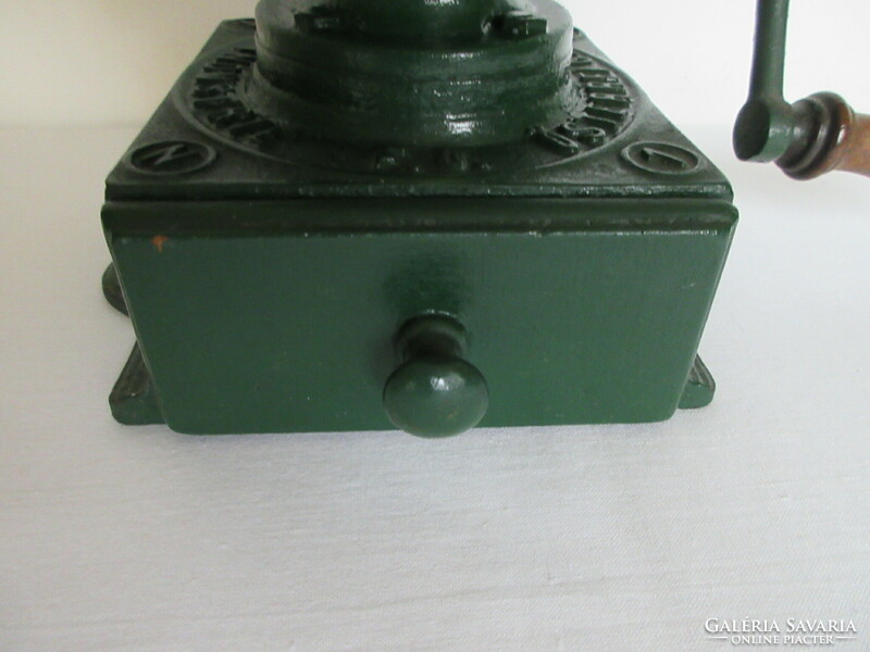 Antique, marked, large coffee grinder from a coffee shop. Negotiable!