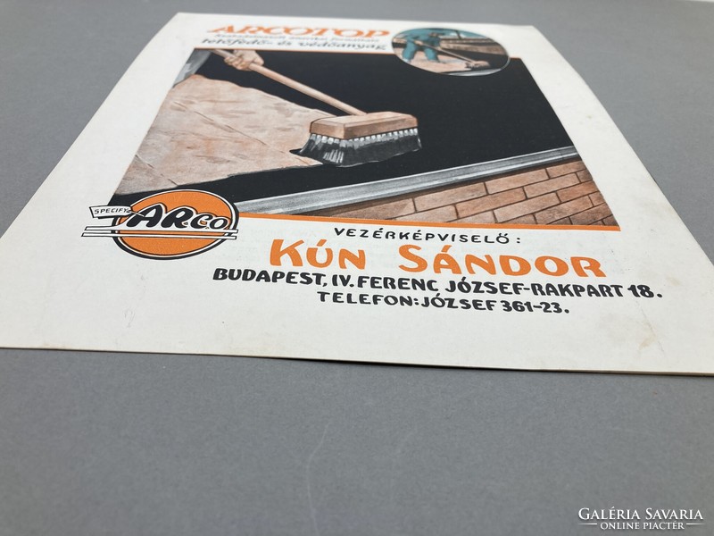 Arco sealit and Arcotop American insulating and protective material illustrated advertising brochure