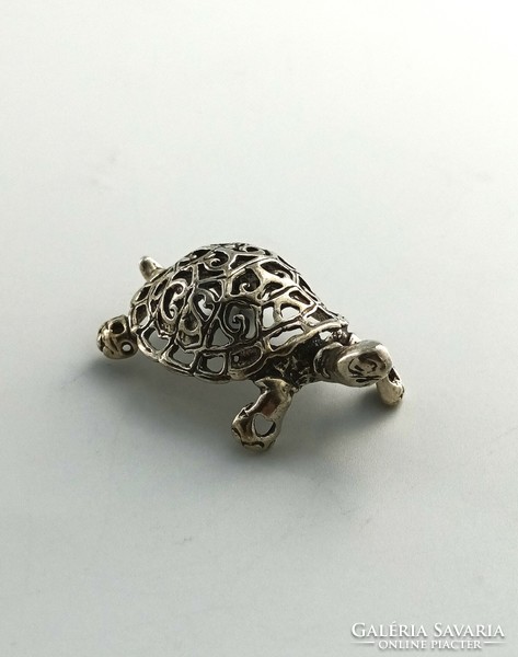 Silver ornament, turtle